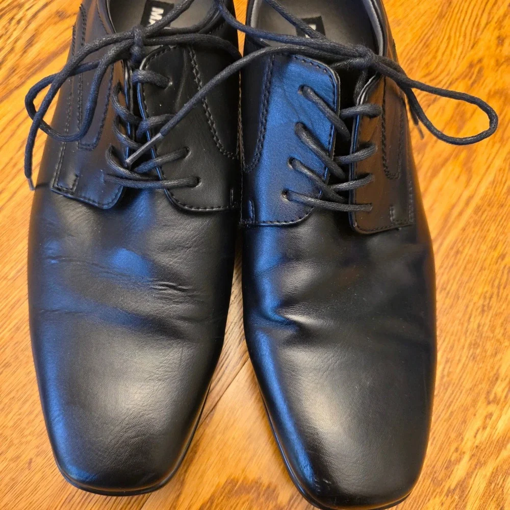 Madden Mens Black Lace Up‎ Oxford Dress Shoes Formal Business Size 9.5 Office